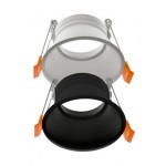 Foco fijo empotrar Konica 81mm, para Lámpara GU10/MR16, Blanco ó Negro